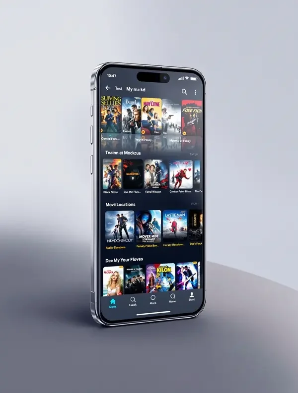 日韩在线 APP 手机界面展示